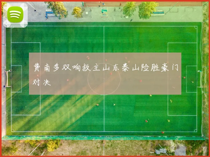 费南多双响救主山东泰山险胜豪门对决