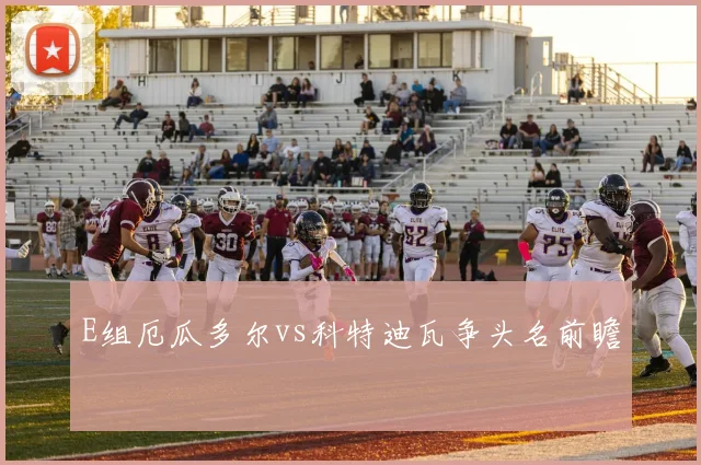 E组厄瓜多尔vs科特迪瓦争头名前瞻